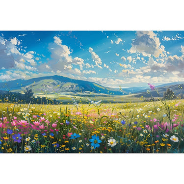 Canvas of a Field of Flowers